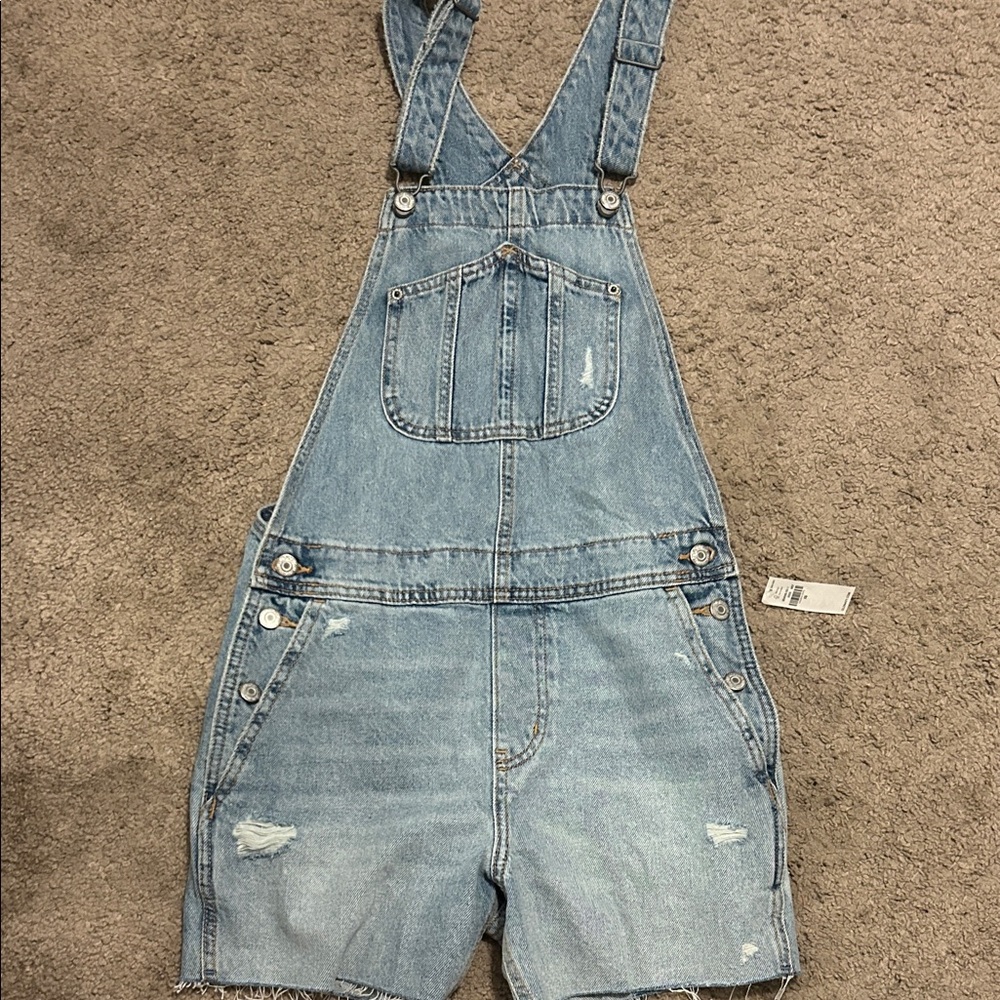 Old Navy Light Blue Denim Women Jeans Overalls